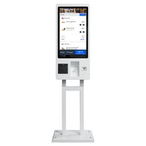 32 Inch Lcd 350cd/m2 Interactive Touch Screen Kiosk With Pos System