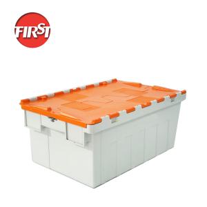 Rectangular Plastic Moving Box Containers with Lid Customized Color Silk