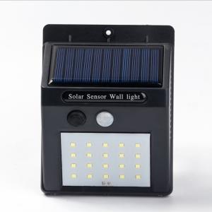 China PIR Motion Sensor Solar LED Wall Light LED Garden Light 2W IP65 Waterproof on sale