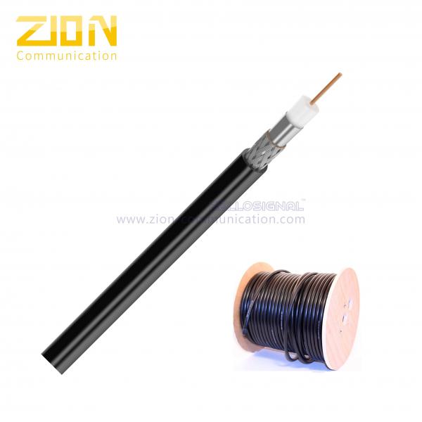 Quality None Plenum CM Rated RG6 Quad Shield 75 Ohm Coaxial Cable for CATV System for sale