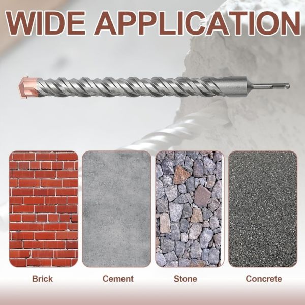 Bricks Concrete SDS Drill Bit Single Double Hammer Drill Bits