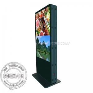  Two Side Lcd Video Displayer Advertising Kiosks Two Display High  Signage Manufactures