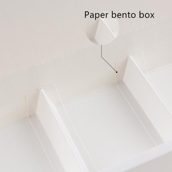 Rectangular Kraft Paper Take Away Box Compostable Disposable With PET Lid