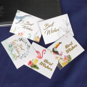  Hot Stamping Personalised Printed Cards 250gsm Paper Greeting Card With Envelope Manufactures