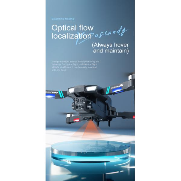 Beginner Drones Three-axis Flow Positioning Brushless Mini Foldable Drone with Infrared Obstacle Avoidance and 4k Camera