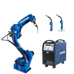 6 Axis YASKAWA Robot Arm with Welding Torch and Welding Machine Arm and Robot