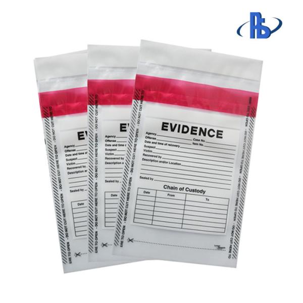 Eco Friendly Plastic Tamper Evident Security Bags Customization Acceptable