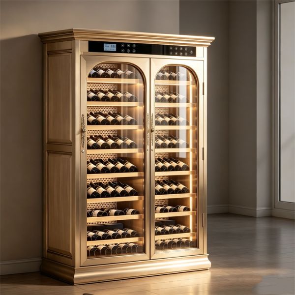 American Style Solid Wood Wine Cooler Cabinet With Constant Temperature Humidity Control American Style Solid Wood Wine Cooler Cabinet With Constant Temperature Humidity Control