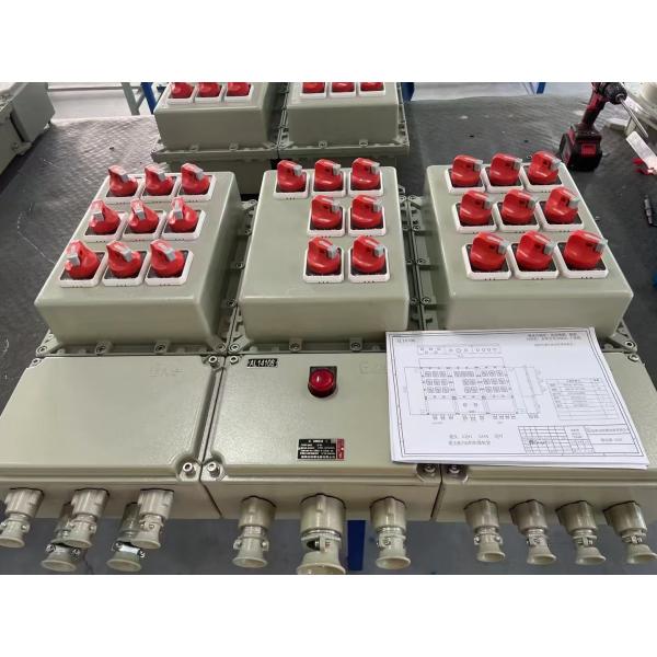 Quality ATEX Explosion Proof Control Station 220/380VAC Flameproof Electrical Control Box With Multiple Thread Sizes G1/2" To G2 for sale