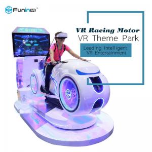 One Player VR Racing Car Driving Simulator Futuristic Design For Game Zone Manufactures