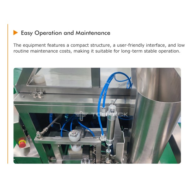 Automatic Bag Closing Machine for Fresh Fruit and Vegetable Packaging with Adhesive Tape or Plastic Clip Closure System