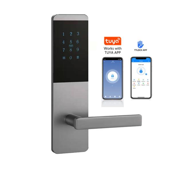 Quality WiFi Digital Intelligent Door lock with Password Code Card Tuya TTlock App Keyless Smart Locks for sale