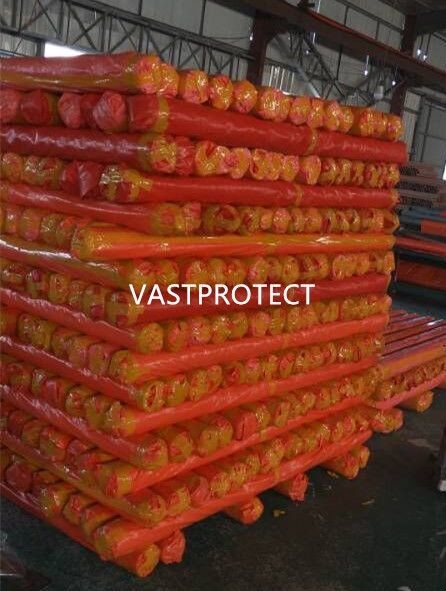 Double Sided Orange PE Poly Tarps Roll with Paper Core and Customization Made