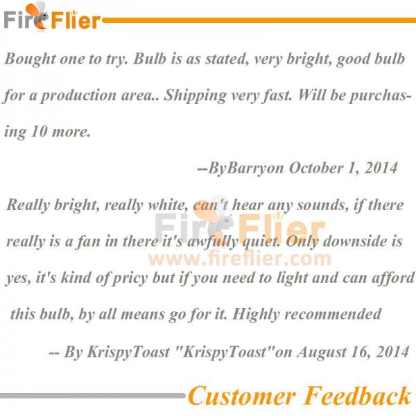 Customer feedback fireflier