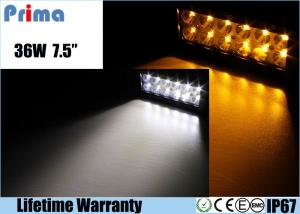  36W Remote Control LED Light Bar , Double Row Amber White Led Offroad Light Bar Manufactures