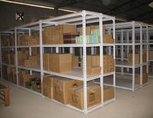  manual picking angel metal light duty shelving with small carton box stock Manufactures