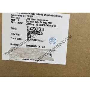  STM32G431CBT6 Microcontroller MCU Single Core 32Bit 170MHz ARM Cortex-M4F Microcontroller Manufactures