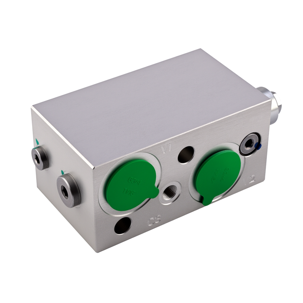 Custom Hydraulic Manifold with One-Stop CNC Machining Solution and Customizable