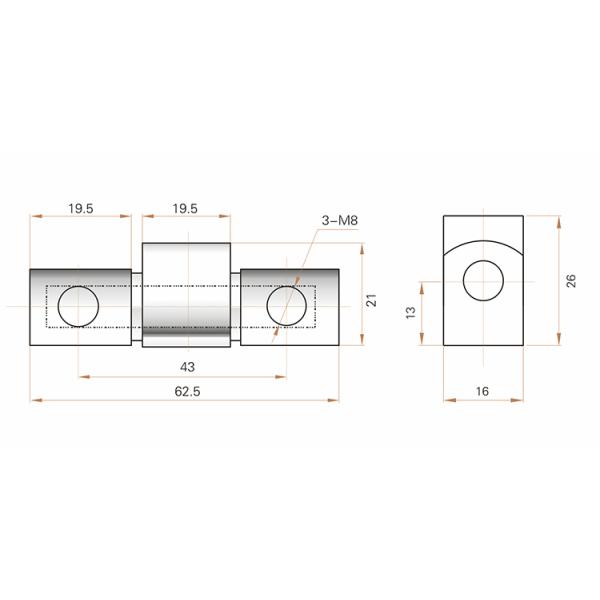 Electrical Equipments Gray Chrome Plated Panel Board Hinge Metal Hinge