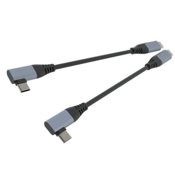 China Fast Charger Data Cable Charging Usb-C 90° to Type-C  Cable Quick Charge Usb-c Data Cable For Android Phone Robot Smart Cleaner on sale China Fast Charger Data Cable Charging Usb-C 90° to Type-C  Cable Quick Charge Usb-c Data Cable For Android Phone Robot Smart Cleaner on sale