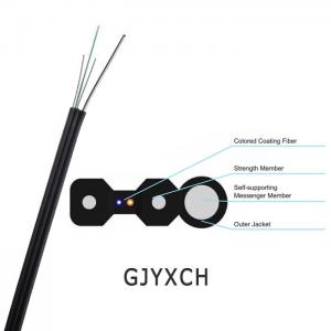 China FTTH Figure 8 outdoor Fiber Optic Drop Cable , 1-4 Core Fiber Optic Drop Wire on sale