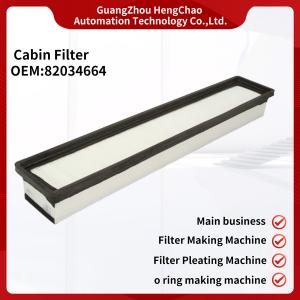  100mm Automatic Cabin Air Filter 82034664 Car Air Conditioner Filter Making Machine Manufactures