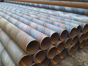 China Spiral Welded Steel Pipe En10025 Standard S355 S275 Pipe Piling Coating Welded on sale