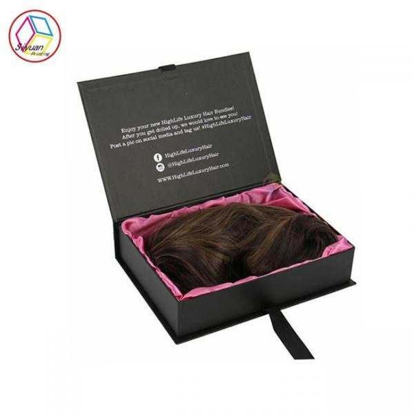 Quality Luxury Hair Extensions Packaging Box , Virgin Hair Packaging Box for sale