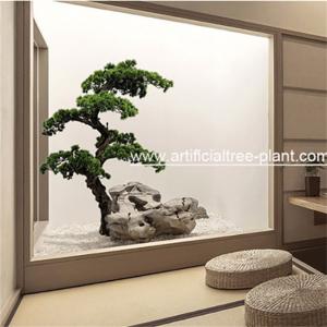  Craft Mini Pine Small Fake Evergreen Trees For Hotel Hall Environmental Manufactures