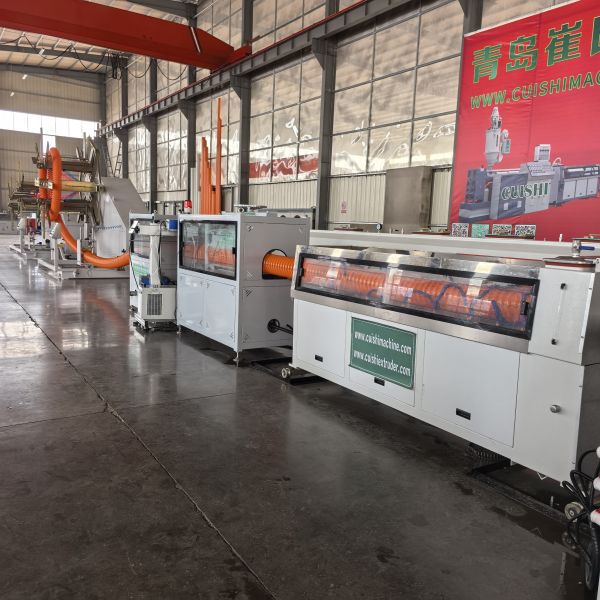 Automatic HDPE Carbon Helical Pipe Making Machine Underground Cable Duct Extrusion Equipment
