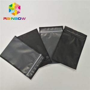 Custom Printed Three Side Seal Plastic Bag For Phone Shell Packaging With Zipper