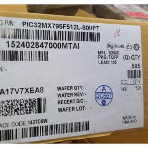 PIC32MX795F512L-80IPT MCU Microchips 32 Bit Microcontroller Ic