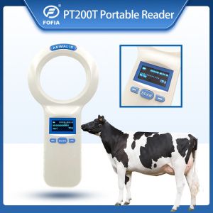 USB Transferable ISO Transponder Microchip Handheld Reader For Pet ID