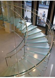 Curved Tempered Safety Glass FOR Railing , Architecture , Furniture