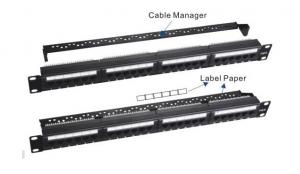  Cat.5e(Cat.6) Patch Panel with cable management Manufactures