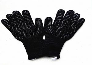  High Temperature Heat Resistant Oven Gloves With Fingers Customized Logo Manufactures