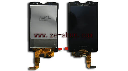 Capacitive Touch Cell Phone LCD Screen Replacement for Sony Ericsson SK17 Complete Black