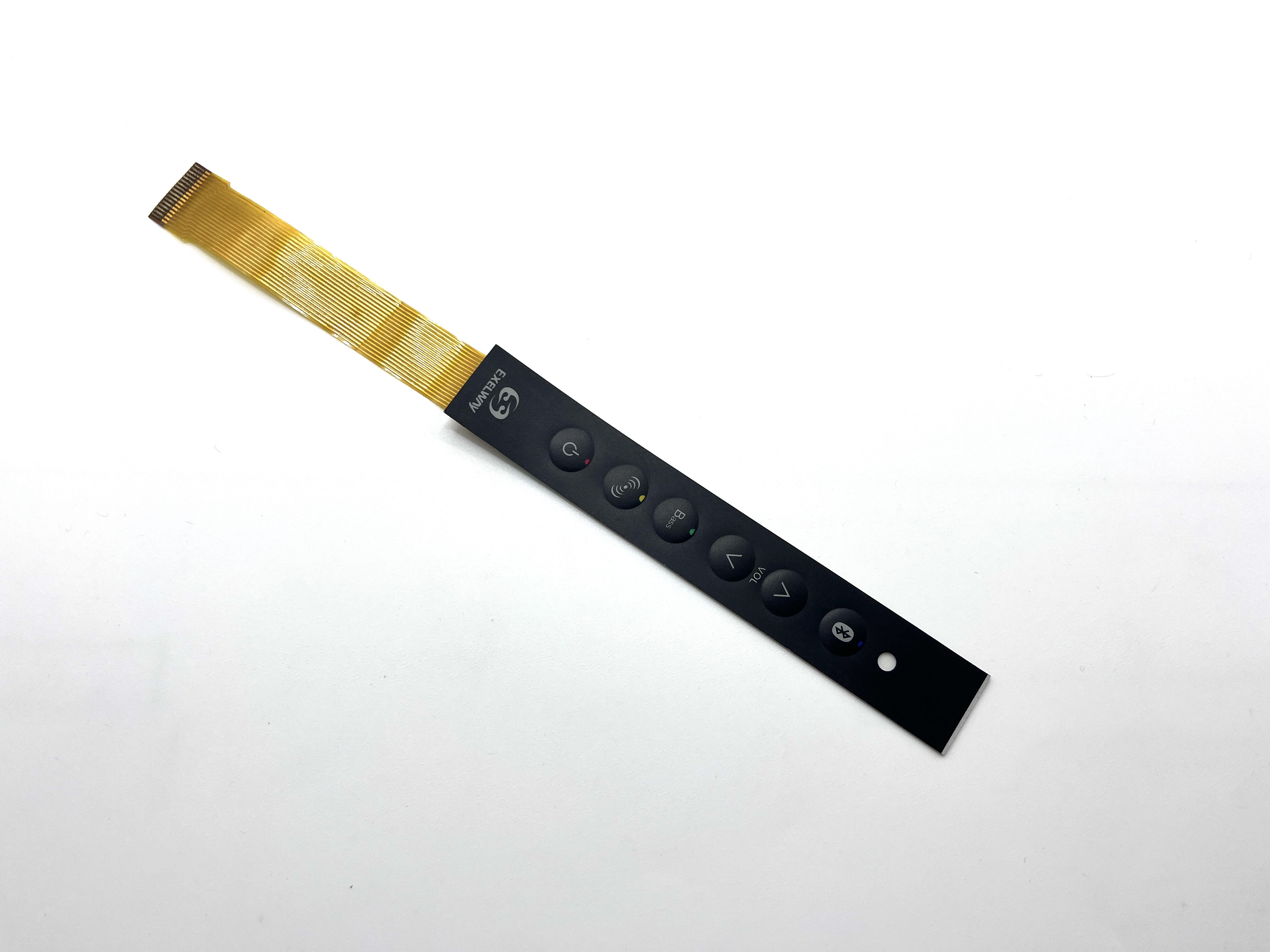 Texture Coating 1x3 Matrix Membrane Switch Keypad Suppliers With Perimeter