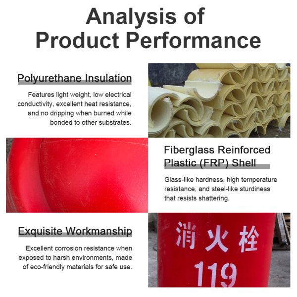 4cm Thick Fire Hydrant Insulation Cover, Fiberglass Outer Shell with Polyurethane Thermal Insulation Material, Waterproof Freeze Proof Fire Hydrant