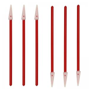 China 3 Cleanroom  Lint Free Pointed Foam Swab With Red Handle on sale