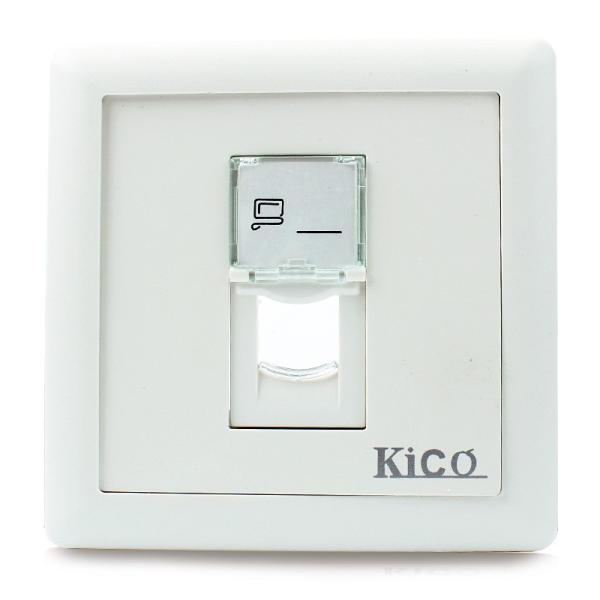 Network Cable Accessories 1 Port Type Wall Face Plate For Telecommunication