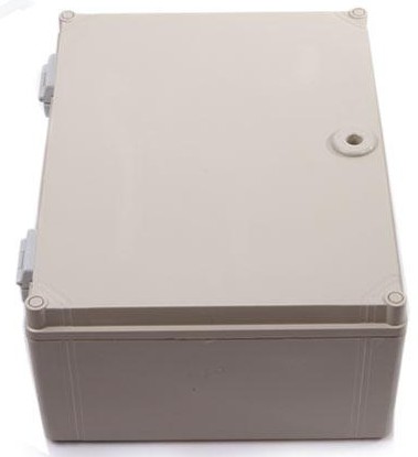 Grey Sealed Plastic Hinged Box , External Junction Box Long Life Span