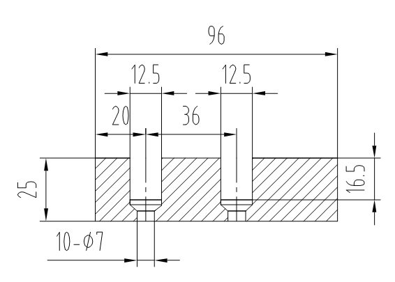 Elevator Car Door Sill For 2 Leafs Side Opening / 4 Leafs Center Opening Operator