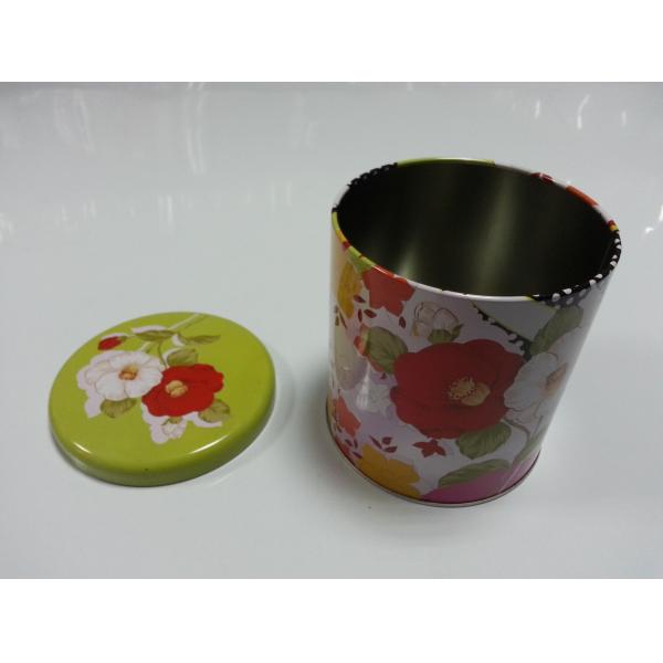 Colorful Tin Tea Canisters