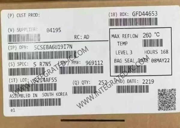 Quality Field Programmable Gate Array 5CSEBA6U19I7N
 SoC FPGA - 110K Logic Elements
 for sale