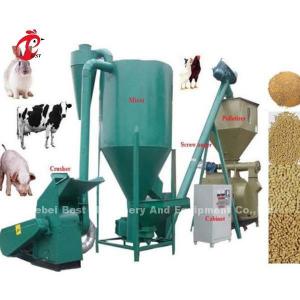  Hammer Feed Mill Machine With Crusher And Mixer For Poultry Animal Farm 220V 6KW Ada Manufactures