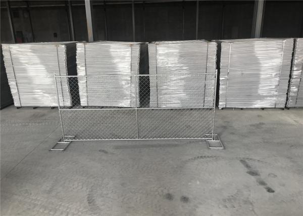 1⅝"(42mm) wall thickness 16gague mesh 75mm x 75mm diameter 11.5 gauge HDG chain link fence panels for construction site