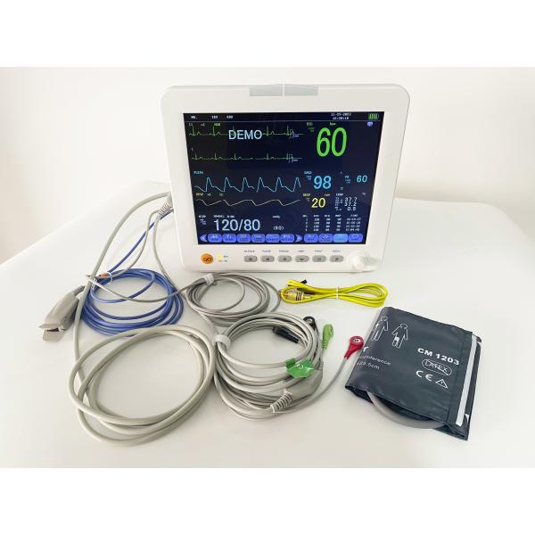 Quality Lightweight 3.9 KG Multi Parameter Patient Monitor with 12.1 Inch Color TFT Display and Trolley/Wall Bracket Mountable Option for sale