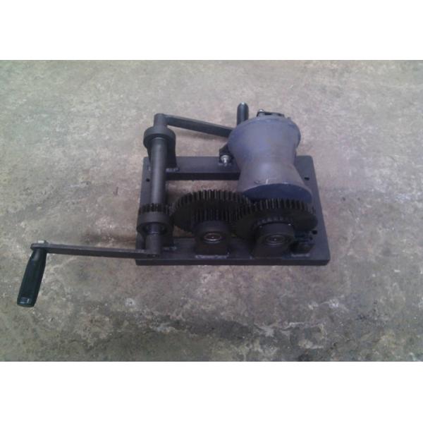 Portable Manual Hand Wire Rope Winch / Mini Hand Winch For Power Construction