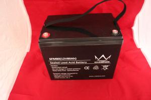  Solar UPS Power Supply , 12v80ah Deep Cycle Lead Acid Battery For Emergency Lighting Manufactures